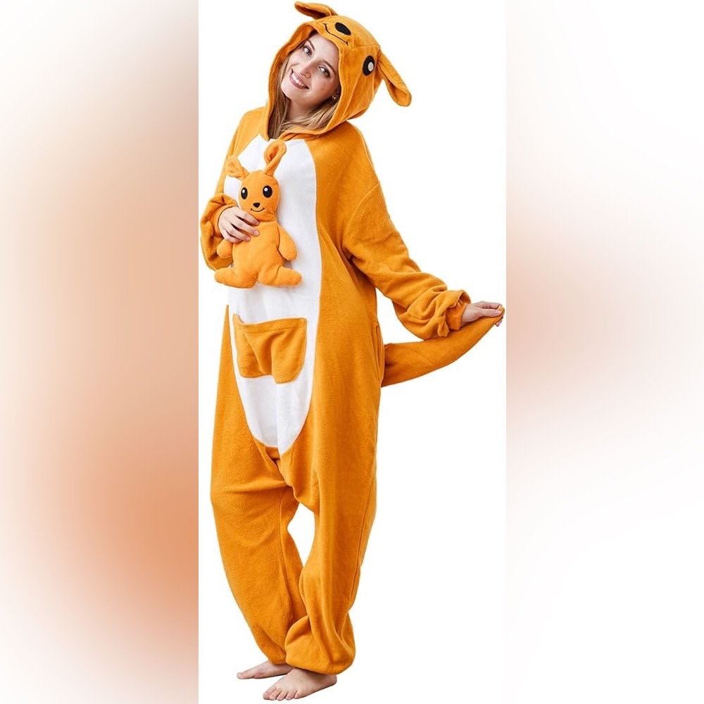 Kangaroo Oneisie Animal Pajamas Cosplay Costume